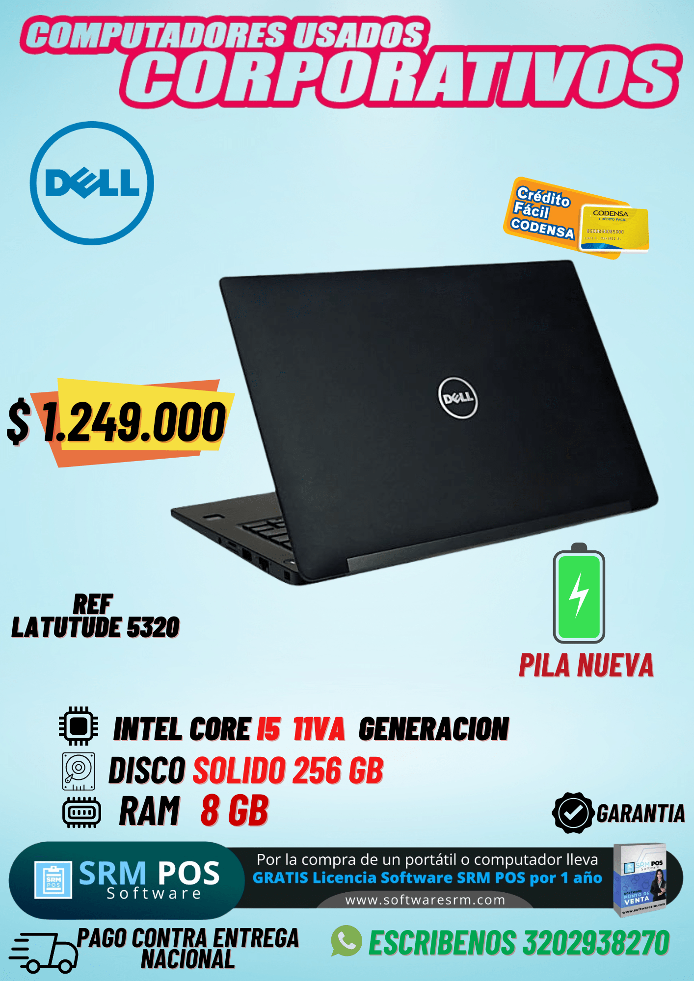 Dell Latitud 5320 INTEL®CORE™ I5 11va